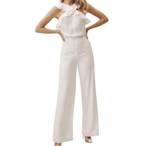BHLDN Monique Lhuillier Bissell Jumpsuit Size 2 NWT - Picture 1 of 9